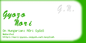 gyozo mori business card